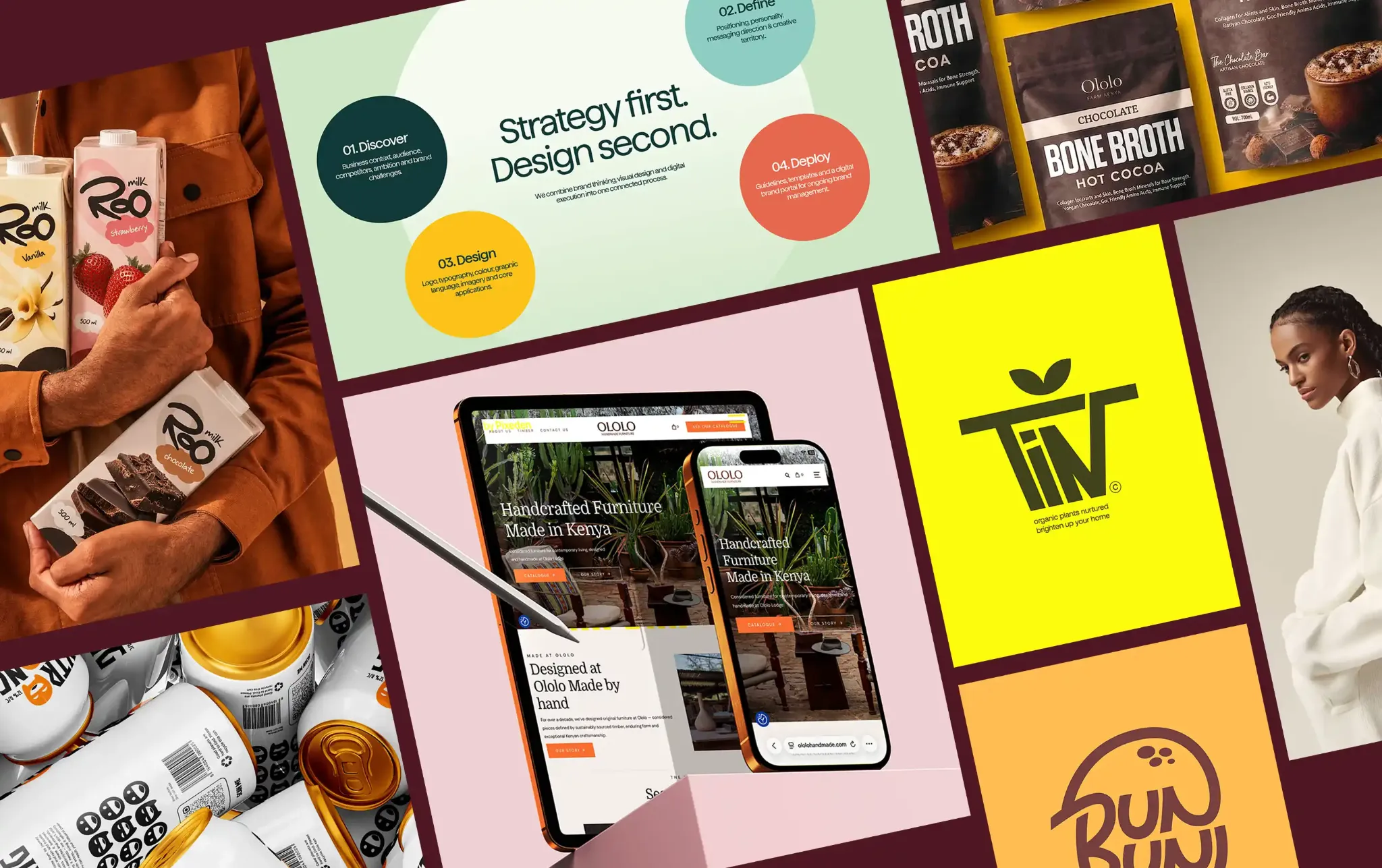 A collection of brand identities and creative work by Cchora Studio