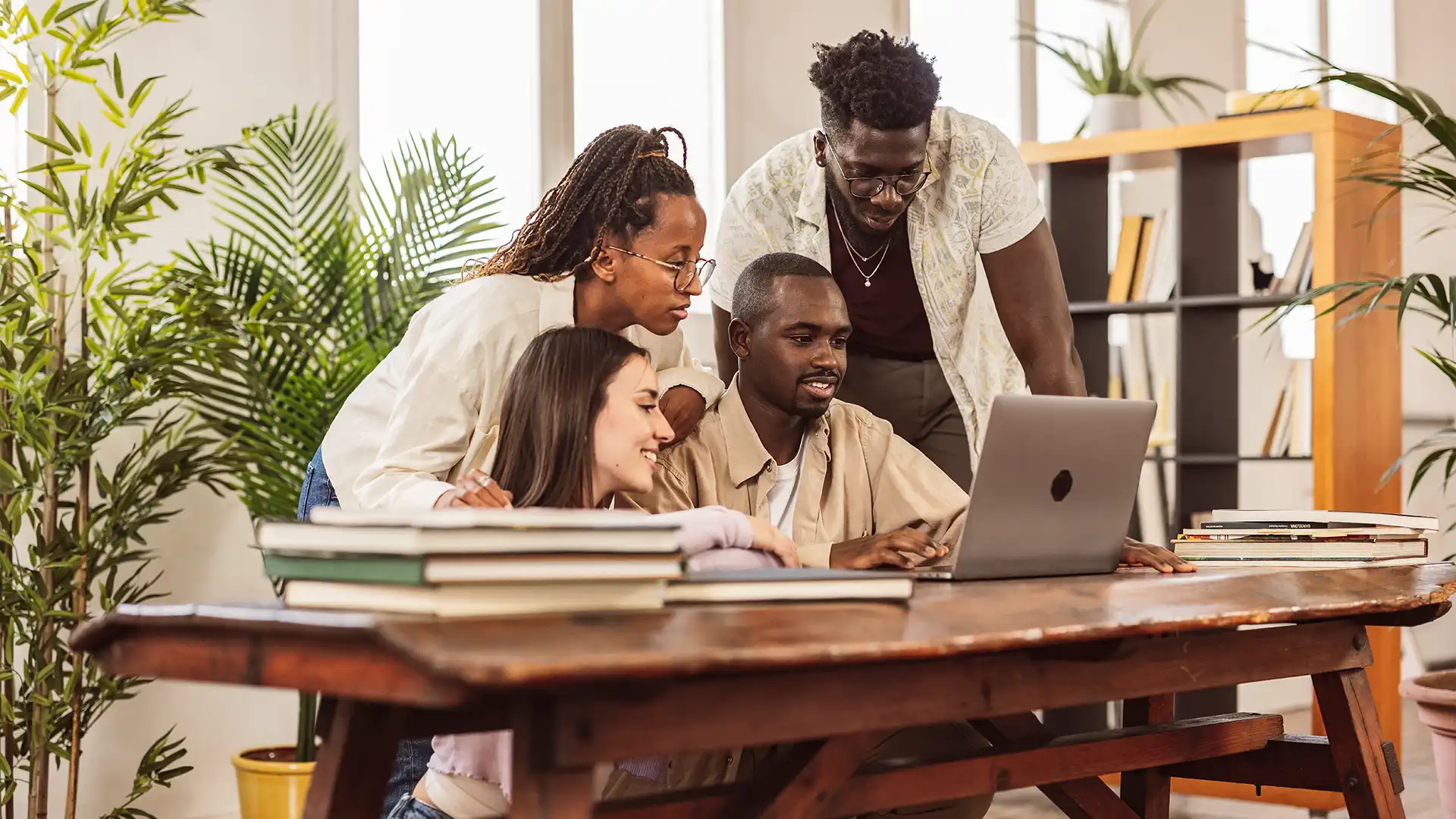 Small business team at work