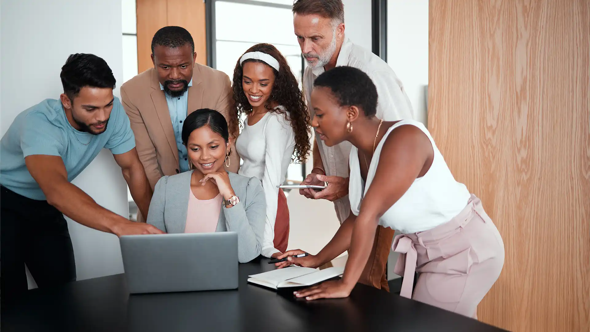 Small business team at work